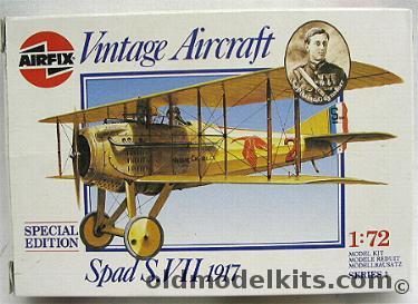 Airfix 1/72 TWO Spad S.VII Guynemer 1917 Special Edition - (S-VII), 01081 plastic model kit